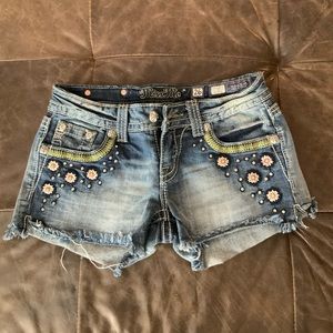 Miss Me cut off denim shorts